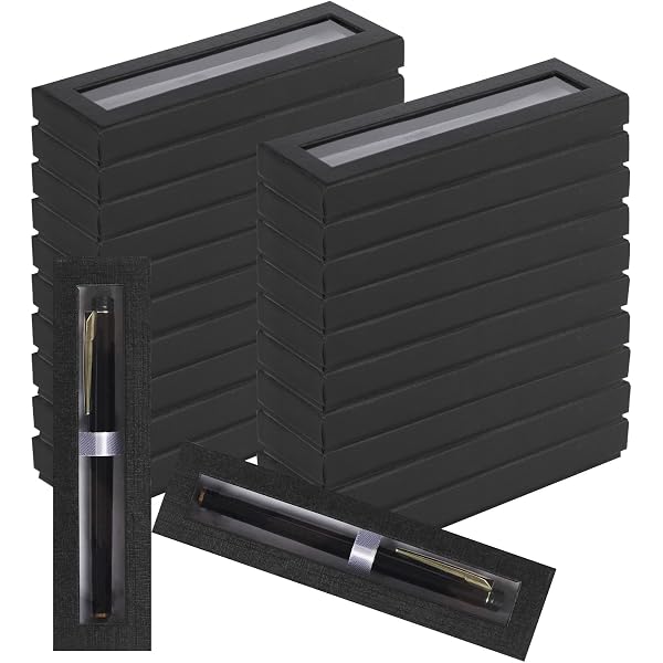 50 Cajas Regalo Para Bolígrafos Kraft Con Ventana: La Presentación Perfecta Para Tus Plumas