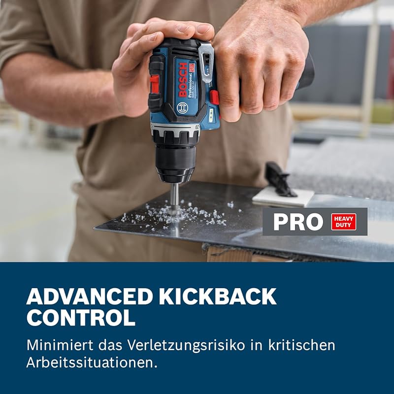 12V System Akku-Bohrschrauber GSR 12V-32 (Advanced KickBack Control, bürstenloser Motor, inkl. 2,0-Ah-Akku, GAL12V-20, Werkzeugtasche) Battery Powered