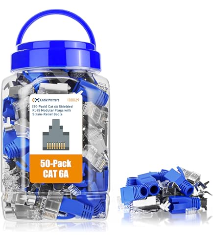 1 ct) Jack Modulare Categoria 6+ T568 A/B UTP Blu Belden