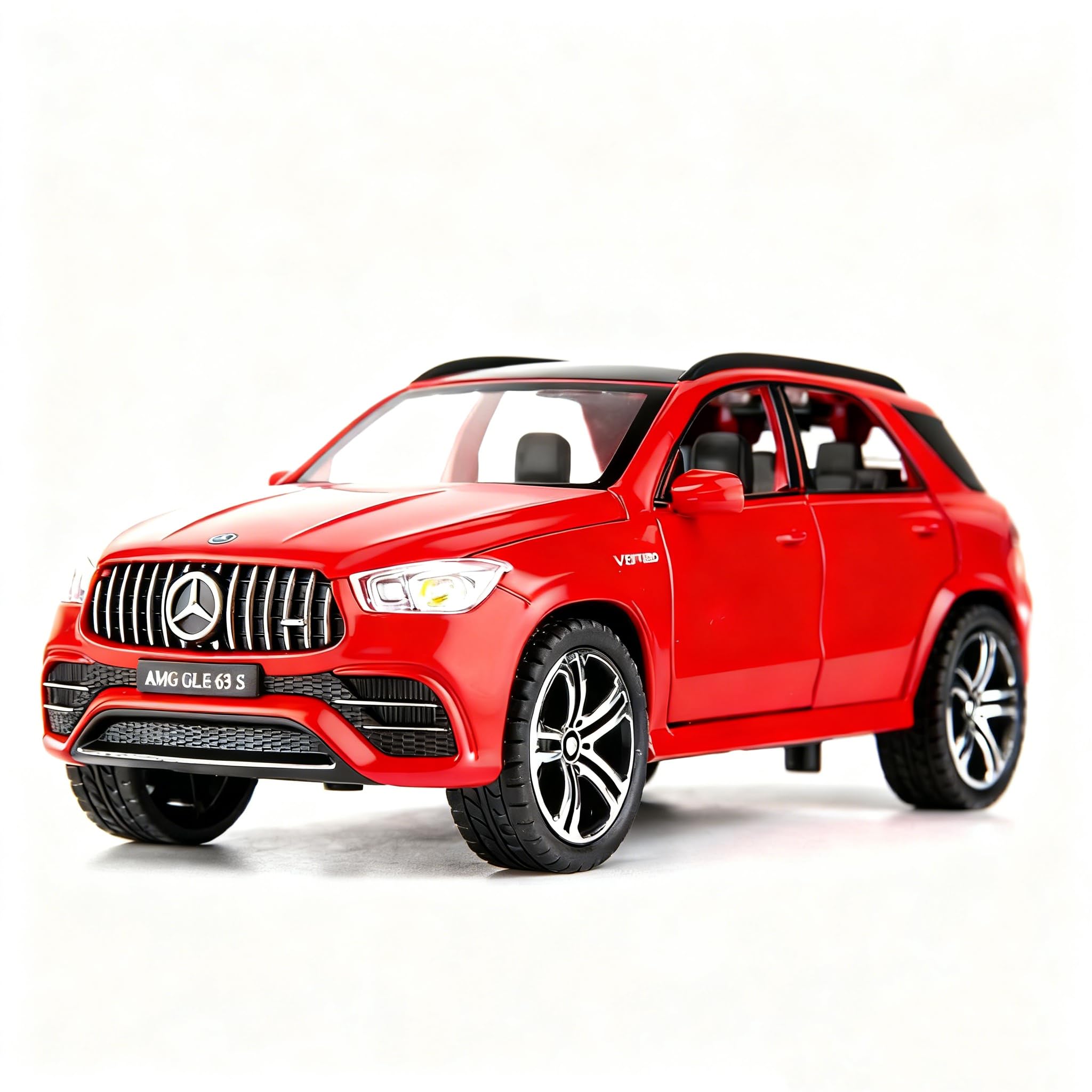 TGRCM-CZ 1:32 Scale Compatible with Benz AMG GLE 63S SUV Toy Car,Alloy Diecast Pull Back Car Model with Light and Sound Toy Vehicles for Kids Boys Girls Gift(Red)