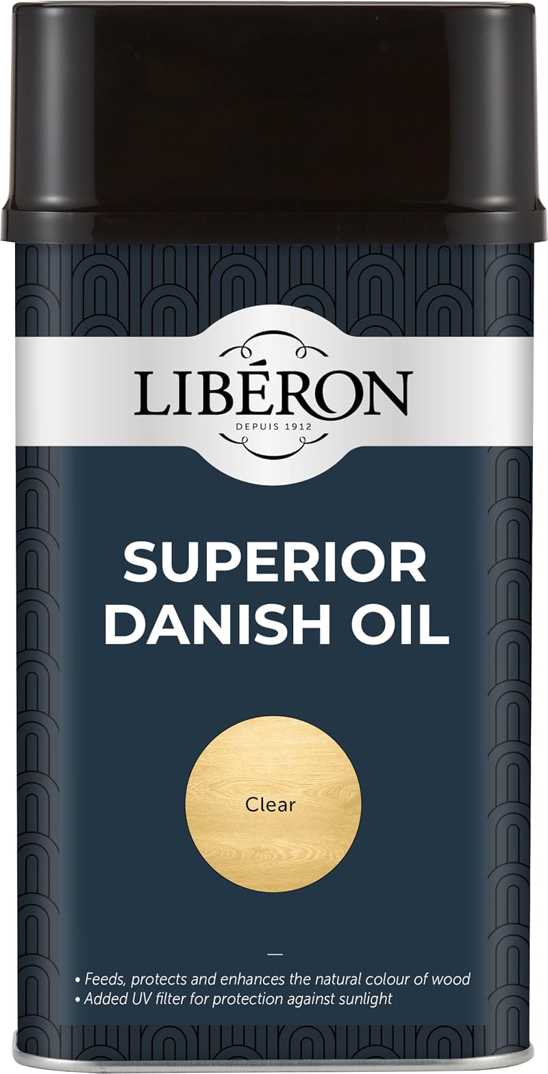 Libéron Superior Danish Oil 1L - Wood Finish Protection Interior Exterior