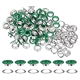 HARFINGTON 100PCS Grommets Eyelets 2/5 Inch
