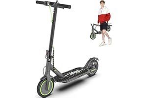 WERHY Electric Scooter for Kids 10+, 350W Motor, Max 12Miles Long Range, 19 MPH Max Speed, 8.5" Solid Tire, Lightweight Foldable E-Scooter with Dual Braking, Digital Display, Cruise Control