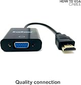 KamKorda HDMI to VGA Adapter 1080p Full HD Male to Female Gold-Plated view 3