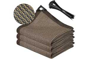 DELLNA Shade Cloth for Garden 10x13ft, 70% Sunblock Mesh Tarp & Outdoor Sun Shade with Grommets, Sun Shade Outdoor Cover, Plant Covers Freeze Protection for Greenhouse, Kennel, Lawn, Patio