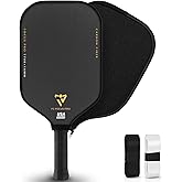 T700 Carbon Fiber Pickleball Paddles, Pickleball Set 16mm Pickle Ball Rackets with CMS Matte Surface Lightweight Honeycomb Core & Durable Edge Guard Protector Larger Sweet Spot