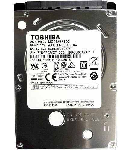 Amazon.com: Toshiba MQ01ABD MQ01ABD100 1 TB 2.5 inch Internal Hard
