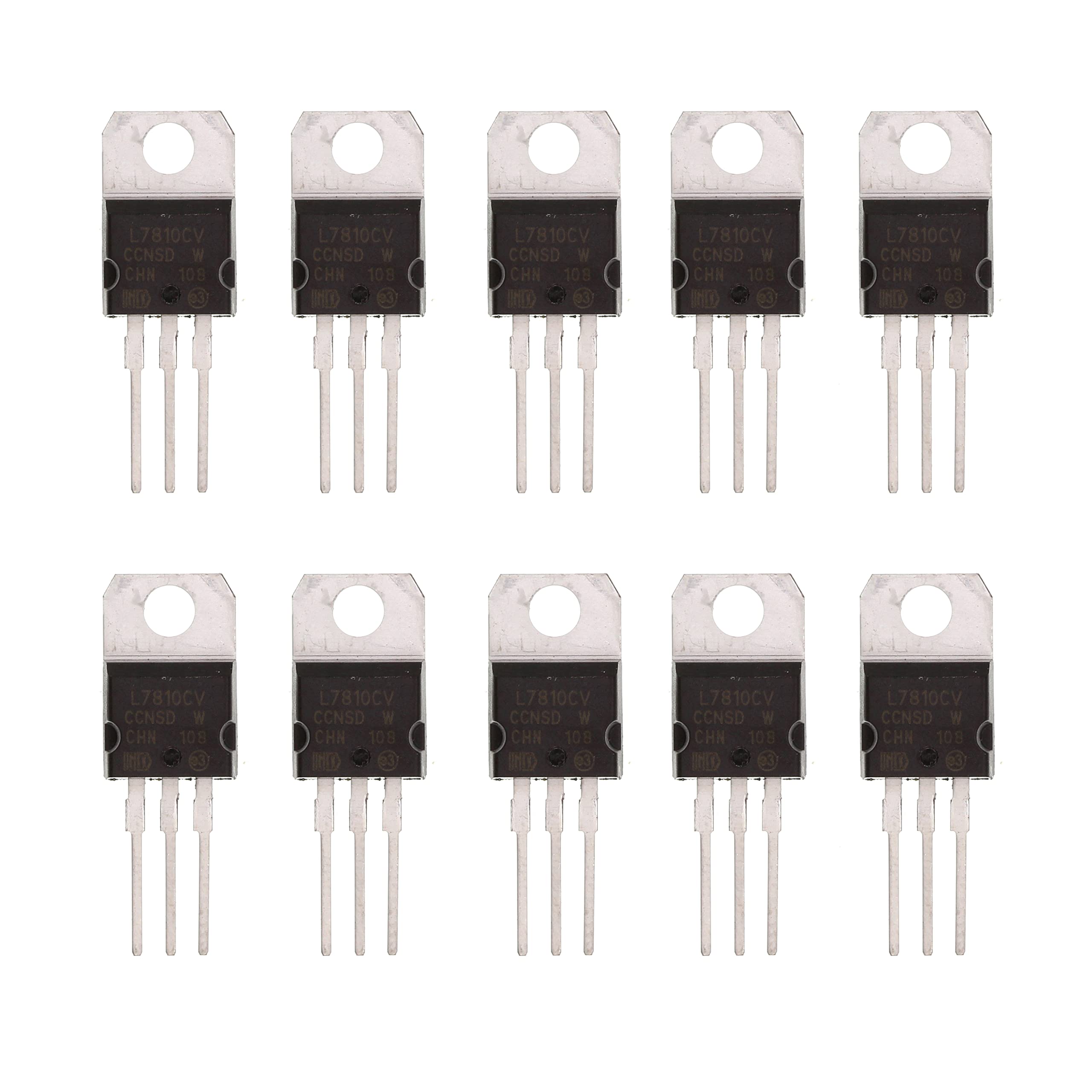 10PCS L7810CV L7810 1.5A 10V Three Terminal Voltage Regulator TO-220 Transistor