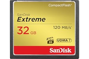 SanDisk 32GB Extreme CompactFlash Memory Card UDMA 7 Speed Up To 120MB/s - SDCFXSB-032G-G46