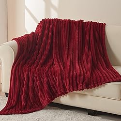 NEWCOSPLAY Super Soft Throw Blanket Red Premium