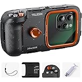 TELESIN Underwater Snorkeling Diving Phone Waterproof Case Universal Underwater Photo & Video Diving Housing Handle Grip for iPhone 17 16 15 14 13 12 11 Pro Max/XS/X Samsung Galaxy and Most Phones