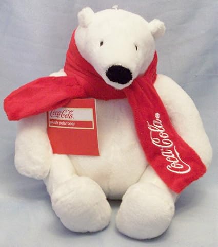 coca cola plush polar bear