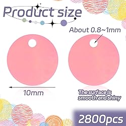 2800 Pcs Flat Round Loose Sequins,10 mm Large