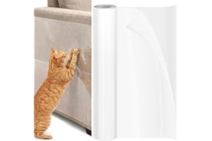 Cat Scratch Protector, 30cm x 3m Couch Protectors from Cat Scratching, Transparent DIY Cutting Self-Adhesive Anti Scratch Fur