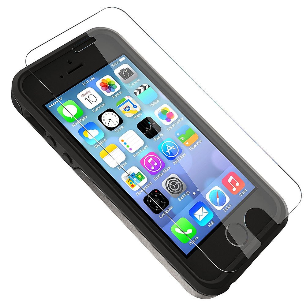 OtterBox Alpha Glass Screen Protector for iPhone 5 / iPhone 5S / iPhone 5C / iPhone SE 1st Gen 2016, Tempered Glass, x2 Scratch Protection