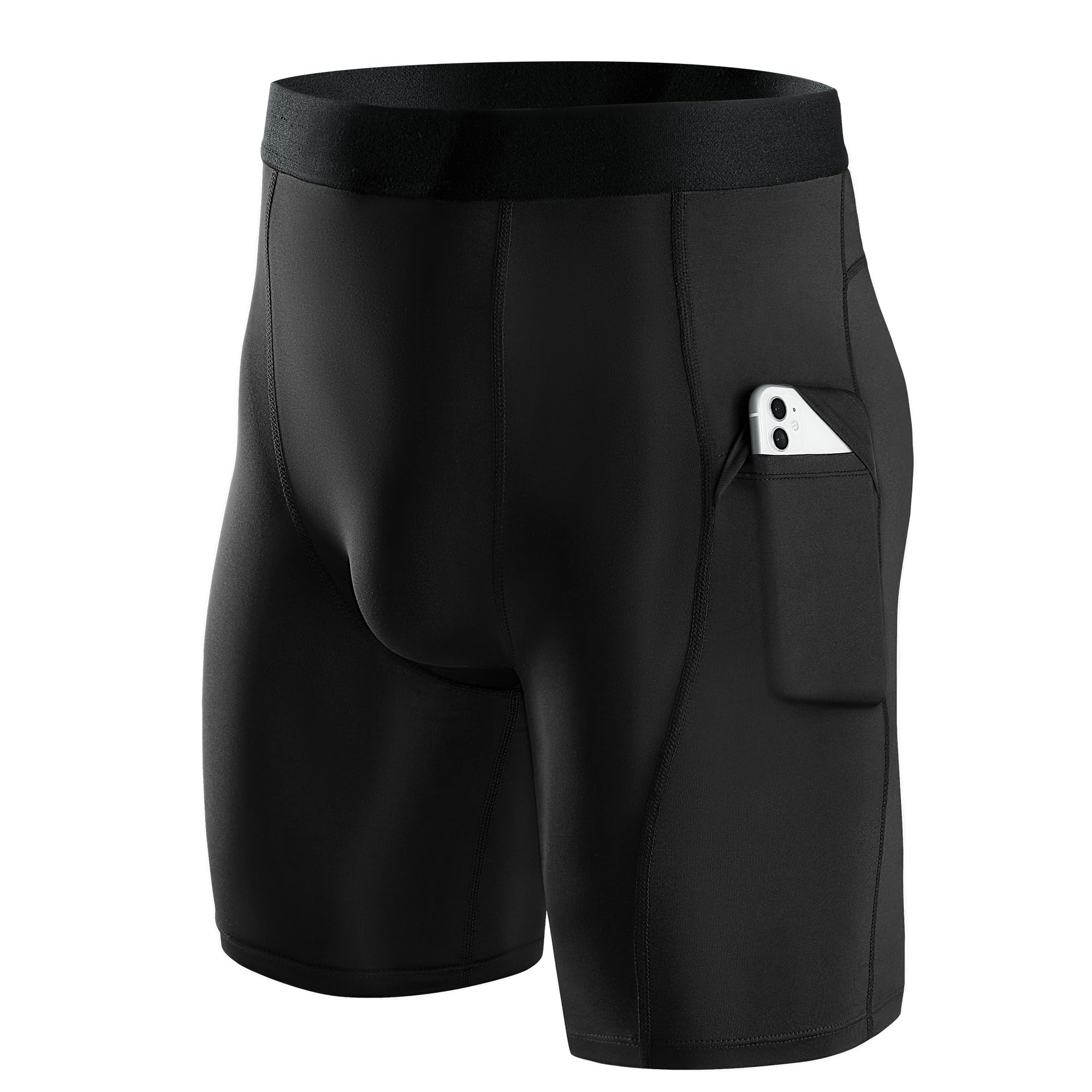 Photo 1 of Niksa Compression Shorts Men, Compression Underwear for Men Athletic Shorts, Running Workout Fitness Shorts