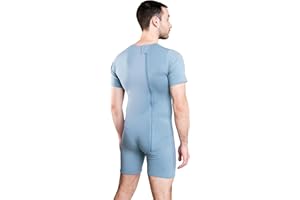 JOF Berlin Body Zipper for Adults | Blue | Onesie Bodyshort with Zipper | Adaptive Clothing for People