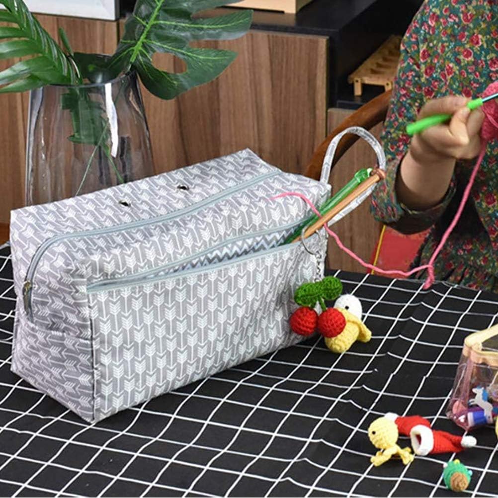 Punto y ganchillo 2 unidades Bolsa de almacenamiento de hilo portátil