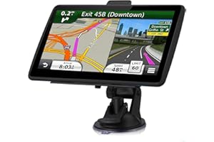 LEIENSI GPS Navigation for Car Truck 2024 - GPS Navigation System 7 Inch Touchscreen Car GPS Navigator 8GB 256M with Voice Guidance and Speed Camera Warning Auto GPS with Lifetime Free Map Update