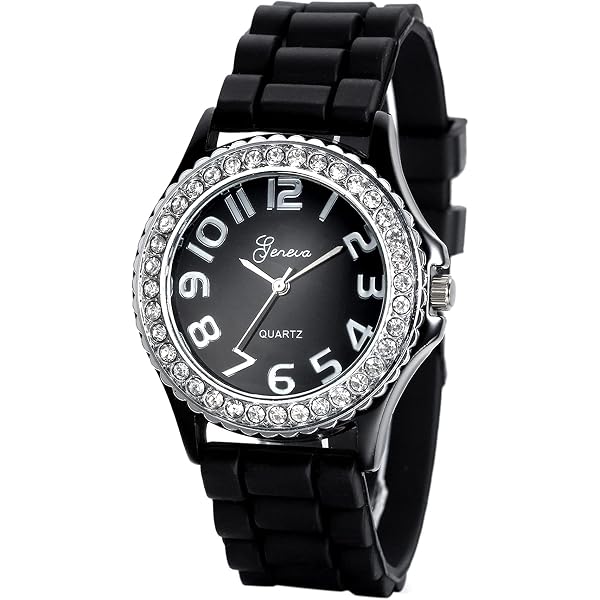 Amazon.com: White Black 2 Pack Geneav Crystal Rhinestone  display picture 1