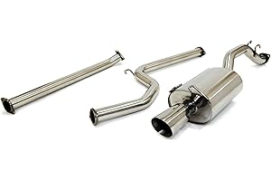 YONAKA MOTORSPORTS Yonaka 2.5" Performance Exhaust Compatible/Replacement for Honda Civic 2006-2011 2DR Coupe (1.8L DX DX-G EX EX-L LX)