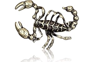Vintage Scorpion Gecko Brooch Pin, AILUOR Fashion Animal Lizard Brooch Pin Constellation Jewelry Gift for Women Mens Suit Décor