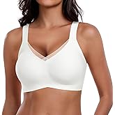 Owucozy Jelly Bras for Women Push Up Bra for Women Seamless Bras No Show Comfort Full Coverage Push Up Wireless T Shirt Bra