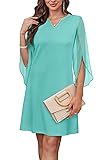 RUMIA Cocktail Dresses for Women Flutter 3/4 Sleeve