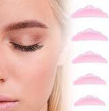 Ouligay Lash Lift Kit 50pcs Lash Perm Pads & Shields Pink Silicone 5 Sizes view 1