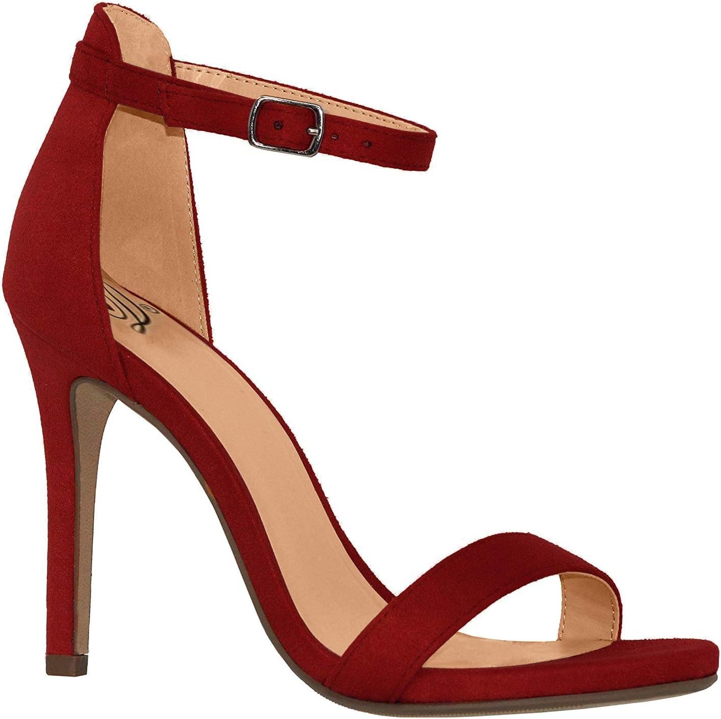 MVE Shoes Women's Peep Toe Mid Heel Sandal - Arch Support Comfort Shoes