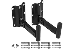 Nbguigdstr Heavy Duty Speaker Wall Mounts Support up to 110lbs,Adjustable PA Speaker Mount Bracket Holders,Speaker Stand Wall