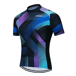 Cycling Jersey Men, Summer Short Sleeved Bike