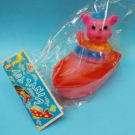 Amazon 昭和レトロ アンティーク お風呂玩具 ソフビ人形 動物とボート コレクション アニメ 萌えグッズ 通販