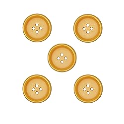 Libiline 100pcs Resin Button Solid Color 4Holes