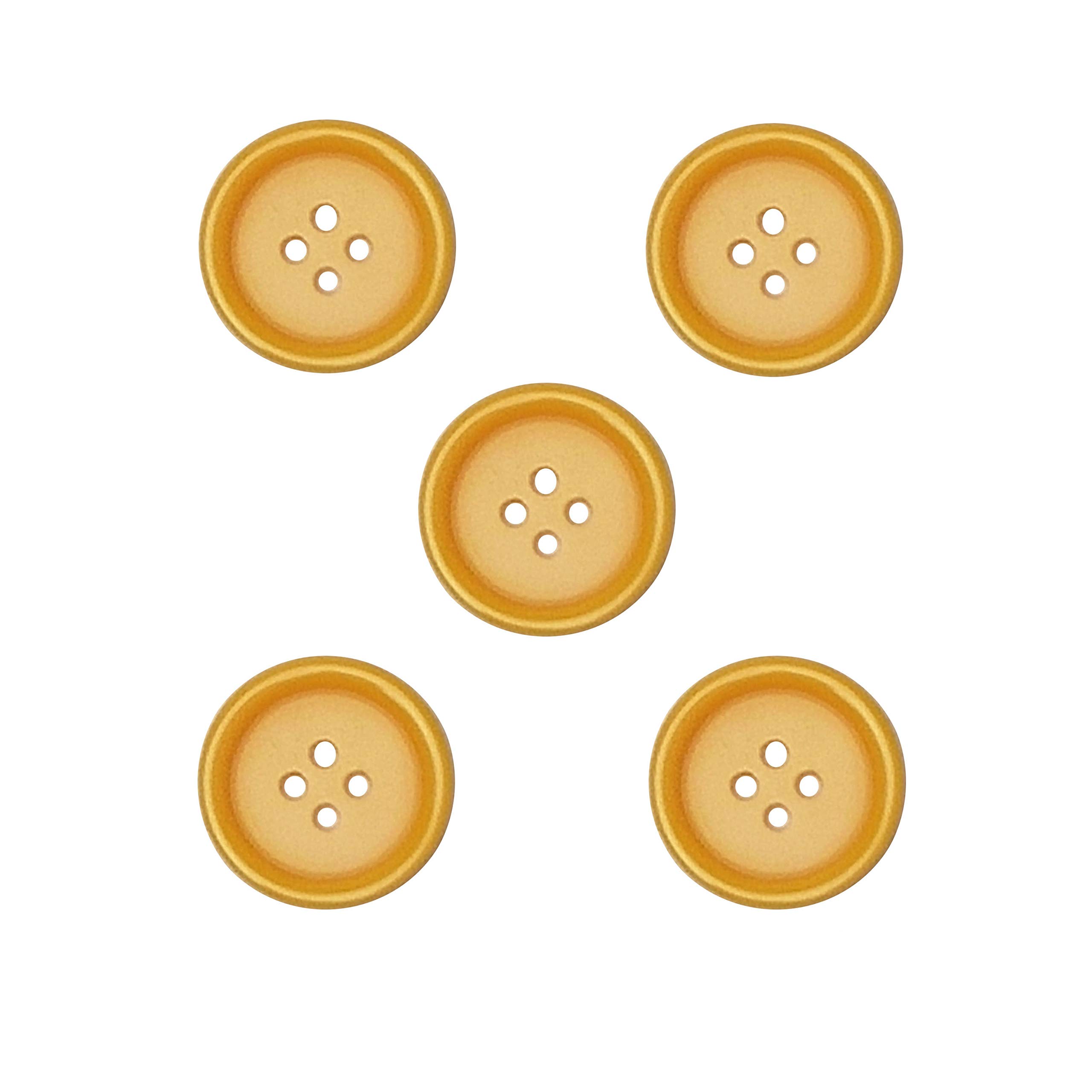 Libiline 100pcs Resin Button Solid Color 4Holes