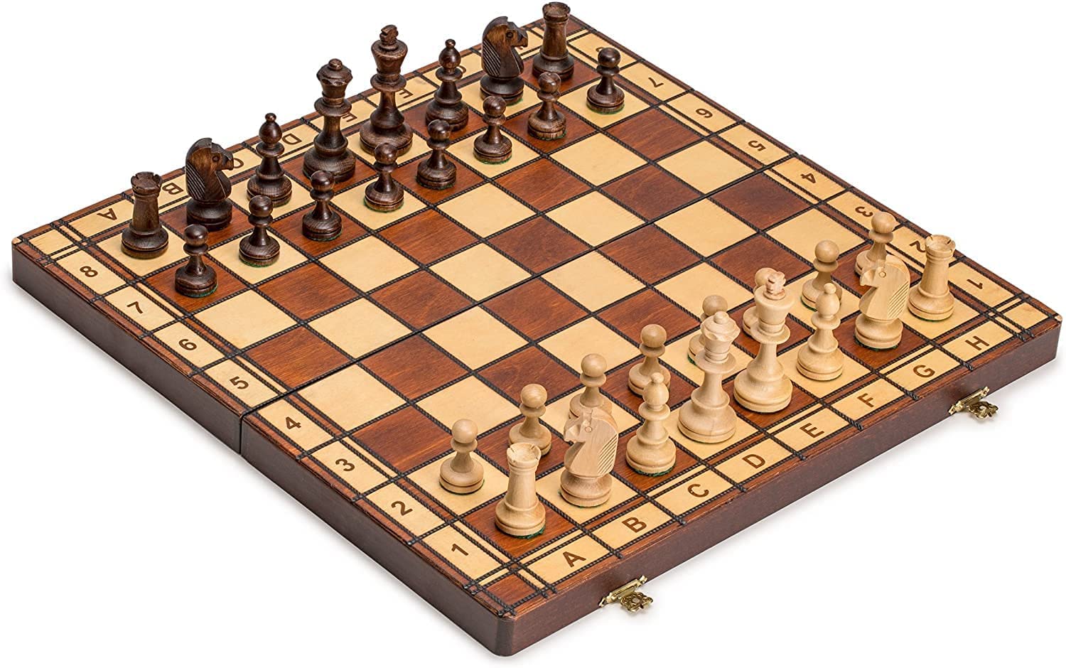 Wegiel Jowisz Decorative Folding Chess Set with 41-Centimeter Board