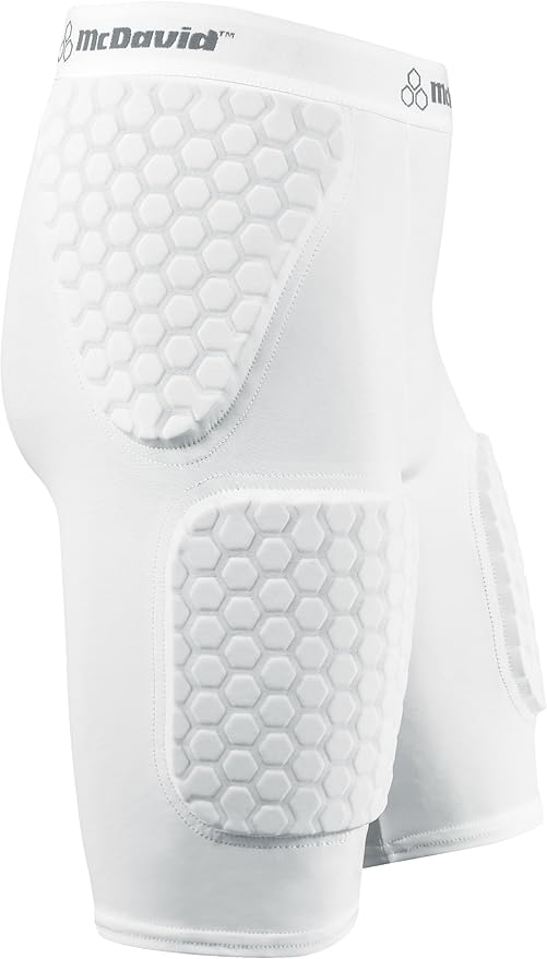 McDavid Hexpad Thudd Short With Hexpad Thigh pads, White