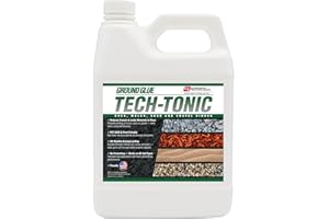 CORROSION TECHNOLOGIES Ground Glue Tech-Tonic Landscape Adhesive for Rock, Mulch, and Sand, Weatherproof Long-Lasting Stabilizer for Trails & Slopes, Pet-Safe Binder for Pea Gravel, Bark & Flower Beds, 32 Fl. Oz.