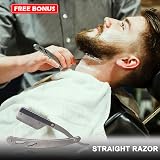LEPONIX Shaving Kit for Men - Sandalwood Cream, Brush, Razor & Set view 6