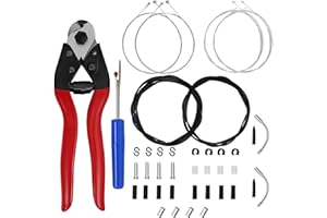 Stainless Steel Wire Cutter Bike Brake and Shifter Derailleur Cable Housing Kit, Universal Standard Bicycle Transmission Line