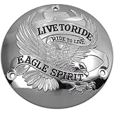 Eagle Spirit 3-Bolt Derby Cover- Chrome
