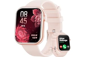 Smart Watch (Answer/Make Calls), 2024 Newest 1.85 Inch Fitness Tracker, Heart Rate/Sleep Monitor/Pedometer/Calories, Multiple