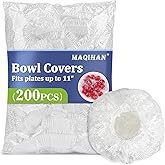 MAQIHAN 200 Bowl Covers Bread Proofing - Plastic Wrap for Food Sourdough Bread Baking Bread Rising Elastic Reusable Plate Cov