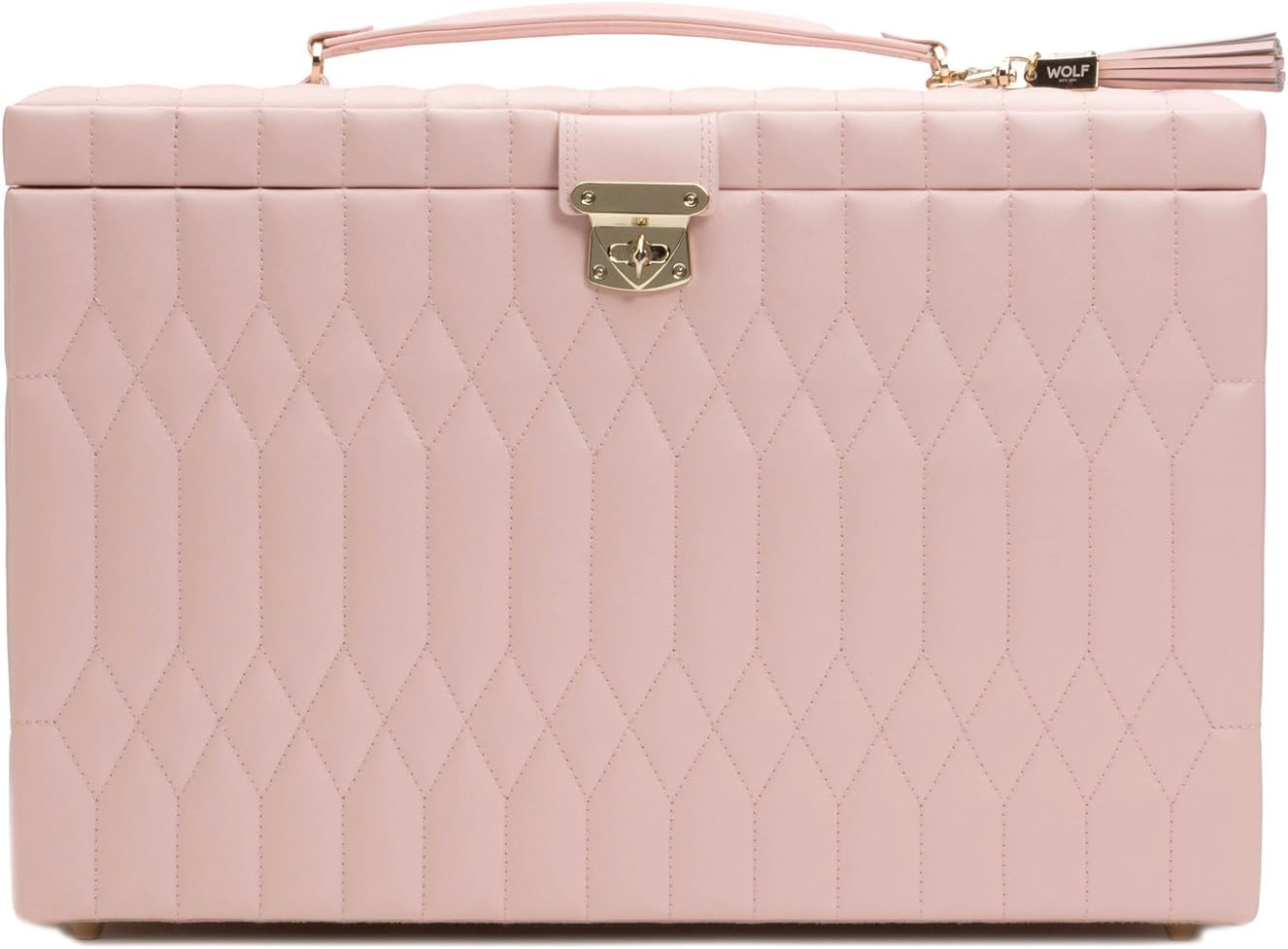 WOLF Caroline Extra Large Jewelry Case, XL, Dusty Rose: Home & Kitchen