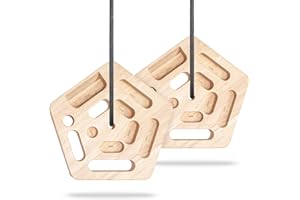 WOOD CITY Hangboard Rock Climbing for Training Climbing, Hang Board with 11 Pockets, Portable Climbing Boards for Finger Strenght Indoor and Outdoor