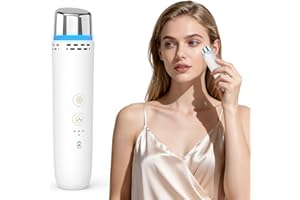 Lanieney Depuffing Wand, 2-in-1 Cold and Heat Eyes & Face Depuffing Wand, Face Ice Roller for Puffiness, Dark Circles, Skin Radiance, Adjustable Temperature Facial Massager Tool for Women Men Skincare