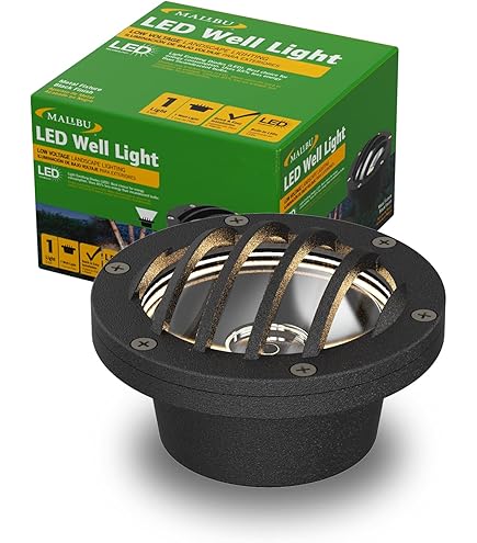 thumbnail image 2 of 6 Pack]CLOUDY BAY 9W Low Voltage Landscape Lights,LED Well Lights,Grated Top,12V-24V Waterproof 2 of 12