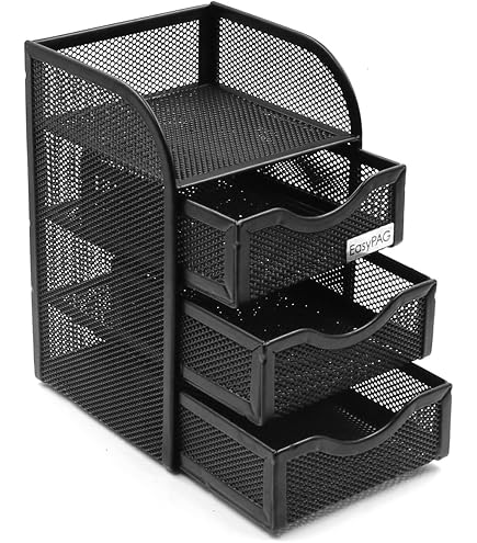 Tarifold Desk Display Stand - Includes 20 A4 Pockets & 10 Clip-on Index Tabs, Light Grey, For Office Organization