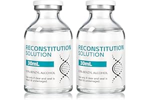 Mixrug,2 Pack of 30 ml in Premium Glass Vials with Rubber Stoppers,Made in USA