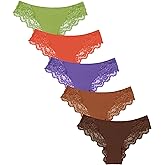 Flonica Cheeky Lace Hipster Panties for Women, Sexy Women's Underwear Tanga, Multipacks
